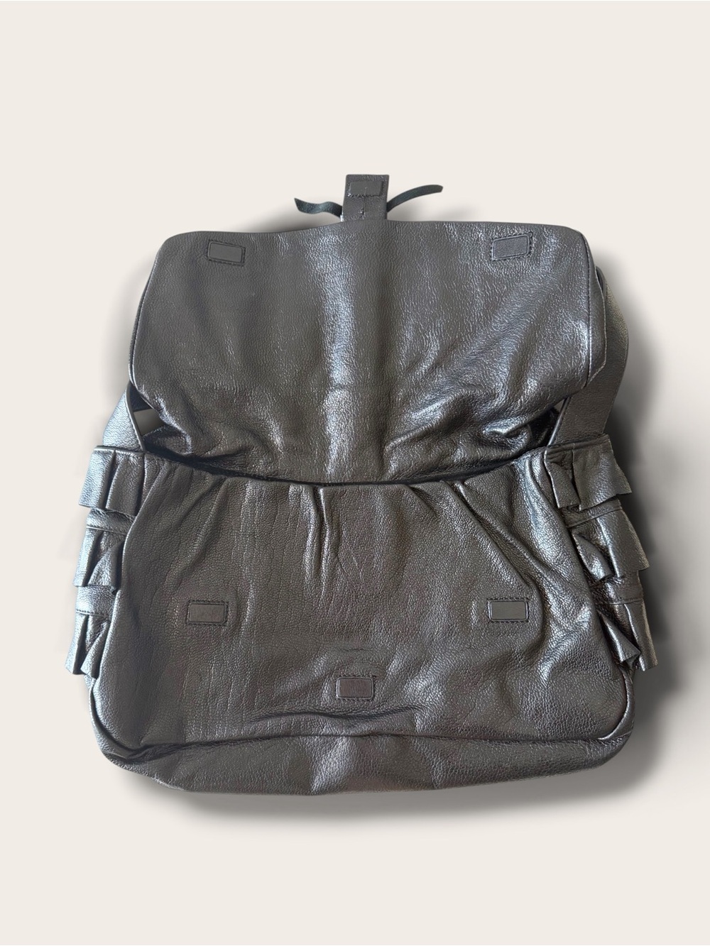 Mayle Black Pleated Leather Shoulder Bag - Picture 10 of 15